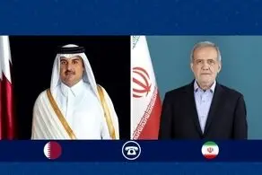 تماس تلفنی مسعود پزشکیان با امیر قطر 