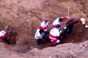 حادثه هولناک با ریزش قنات در شهرستان فامنین