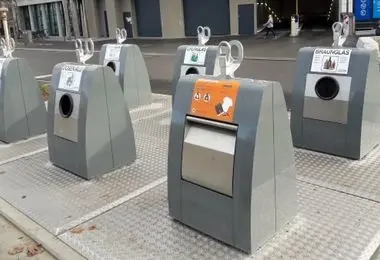 سطل زباله شگفت‌انگیز در تهران رویت شد!/ فیلم