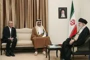 بیانیه قطر درباره دیدار امیر این کشور با رهبر انقلاب و رئیس جمهور ایران