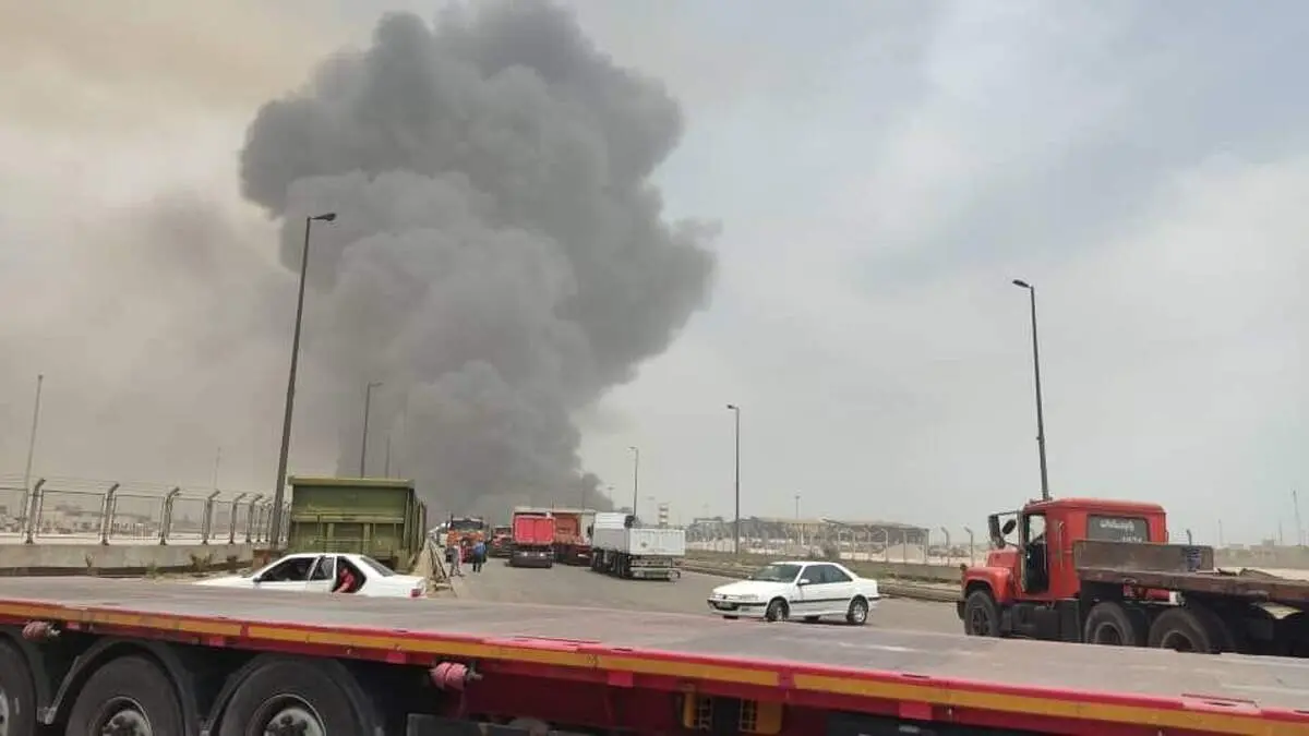 تصویر عجیب از انفجار بندرعباس ببینید