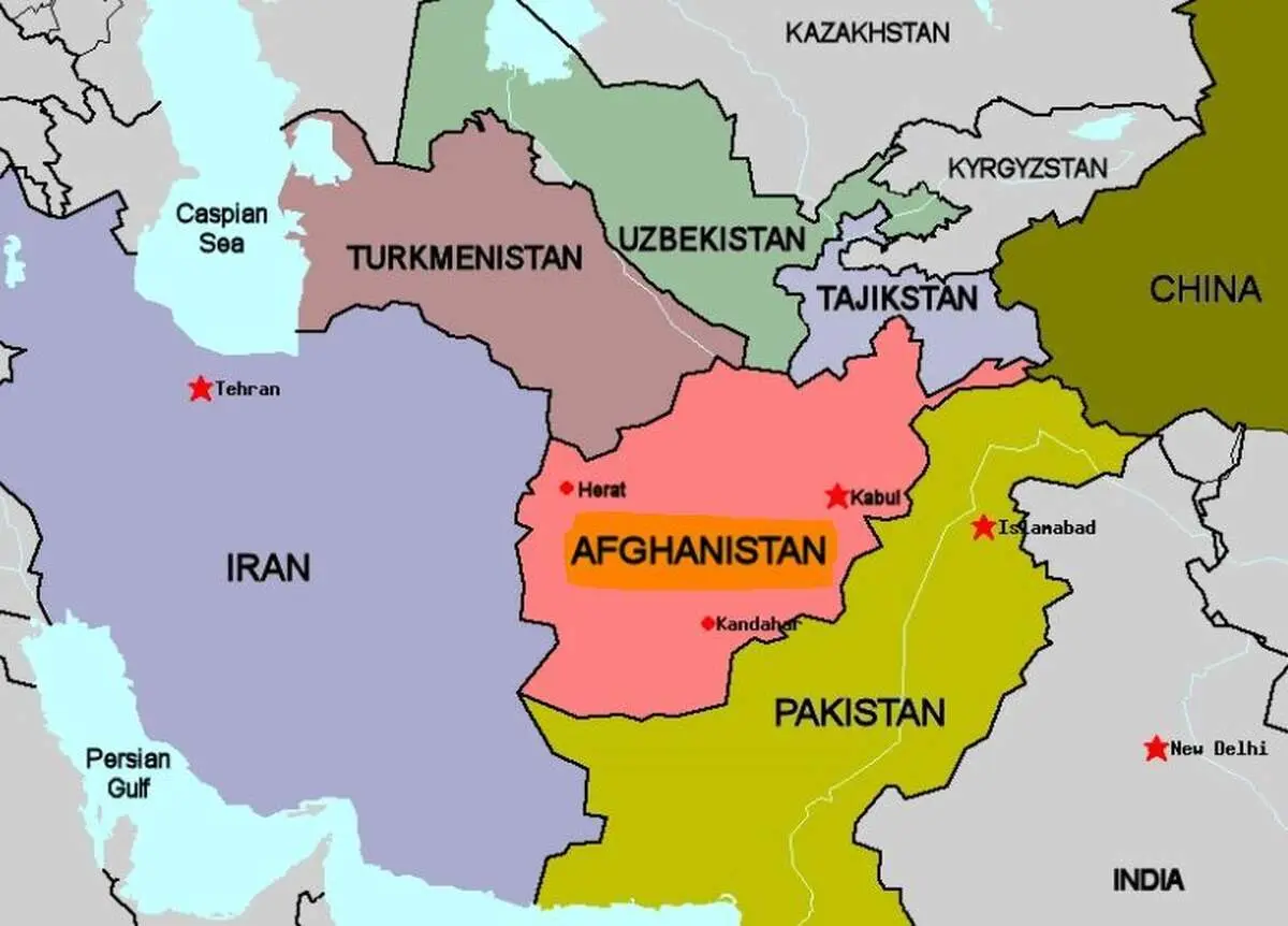 نقشه جدید اما جعلی افغانستان منتشر شد!