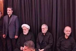 عکسی از مسعود پزشکیان و شیخ حسین انصاریان در یک مراسم + ببینید 