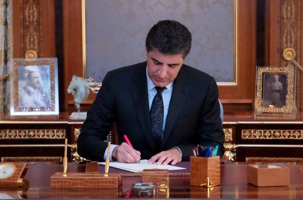 پیام نیچروان بارزانی به رهبری و رئیس جمهور  