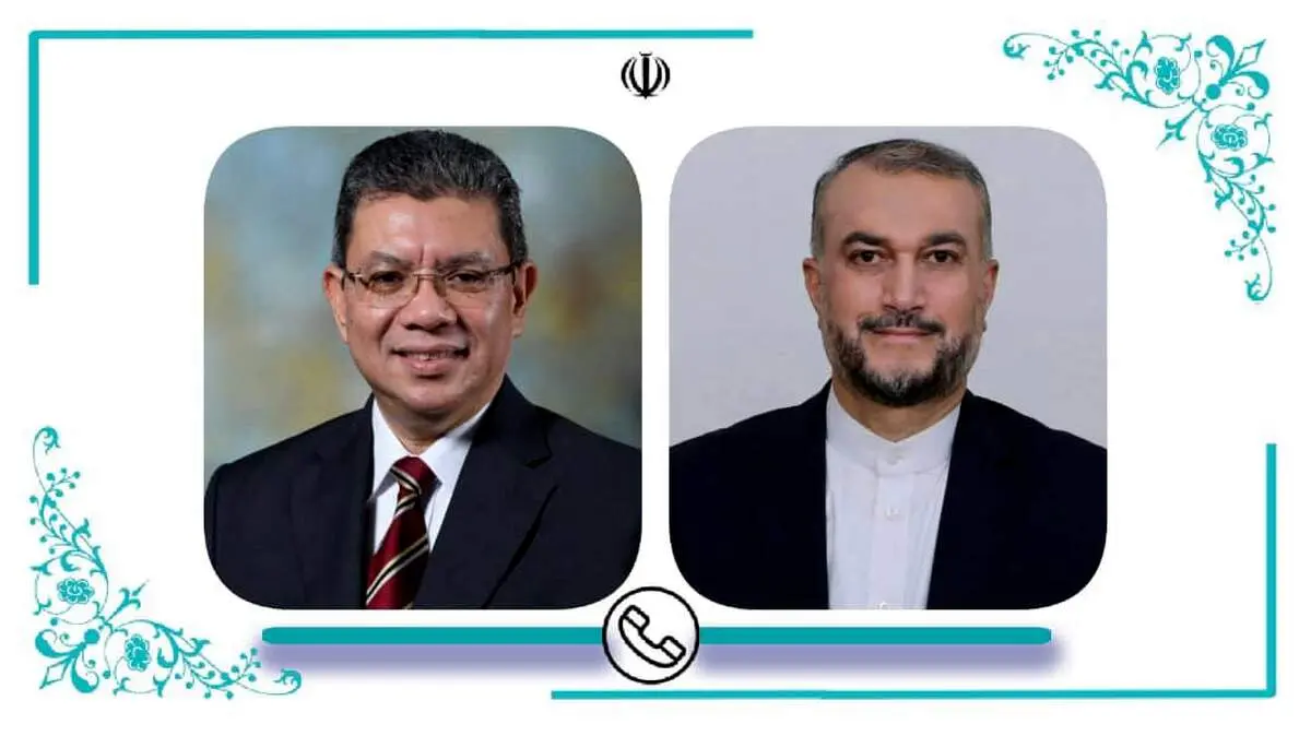 وزرای خارجه ایران و مالزی گفتگو کردند 