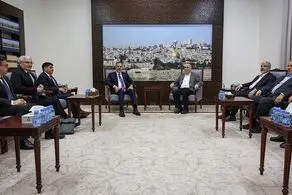 دیدار هیئت حماس با وزیر خارجه ترکیه در دوحه 