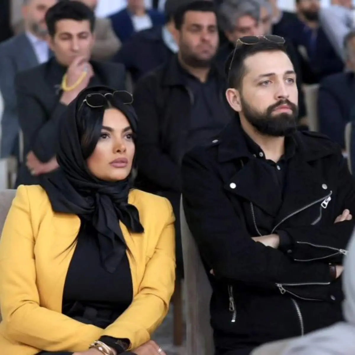پوشش محسن افشانی و همسرش در دیدار با رئیسی/عکس
