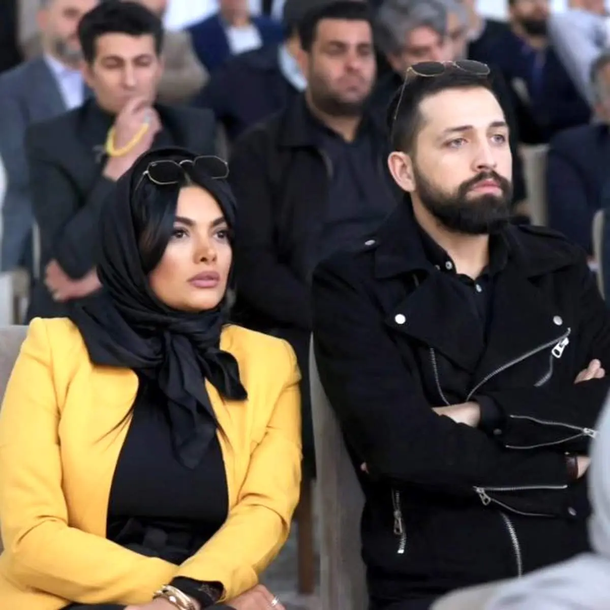 پوشش محسن افشانی و همسرش در دیدار با رئیسی/عکس