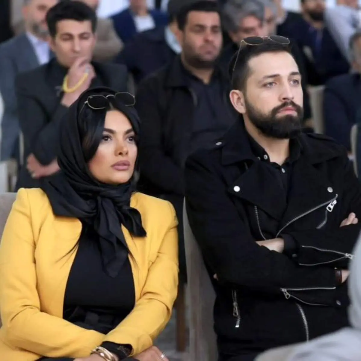 پوشش محسن افشانی و همسرش در دیدار با رئیسی/عکس