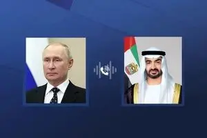 گفت‌وگوی تلفنی پوتین و رئیس امارات درباره ایران