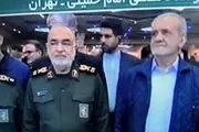 حضور پزشکیان در مراسم سالگرد شهید سلیمانی
