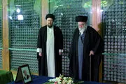اولین تصویر از جایگاه پیکر رهبر شهید انقلاب در مصلی تهران