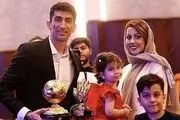 همسر بیرانوند جا پای زن قائدی گذاشته!/ عکس