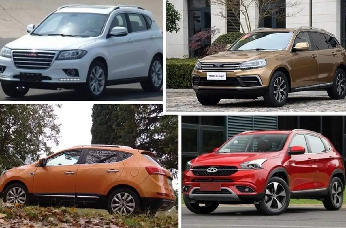قیمت جدید خودروهای شاسی بلند چینی + جدول