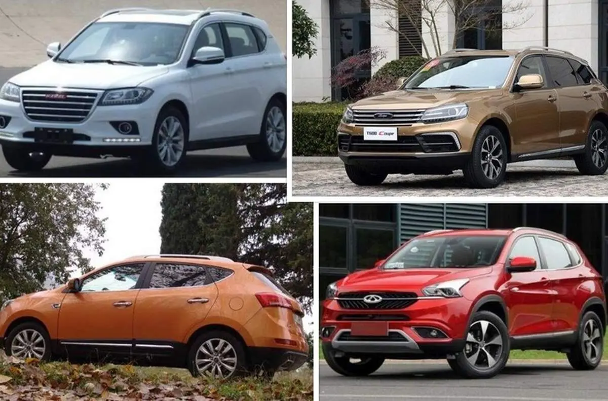 قیمت جدید خودروهای شاسی بلند چینی + جدول