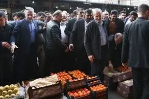 مسعود پزشکیان از میوه و تره بار قدیم شهریار بازدید کرد 