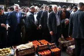 مسعود پزشکیان از میوه و تره بار قدیم شهریار بازدید کرد 