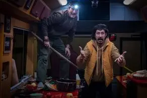 بهتاش و رحمت سریال پایتخت با تیپ های هاوایی/ عکس