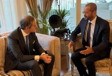 دیدار وزیر خارجه عمان با گروسی