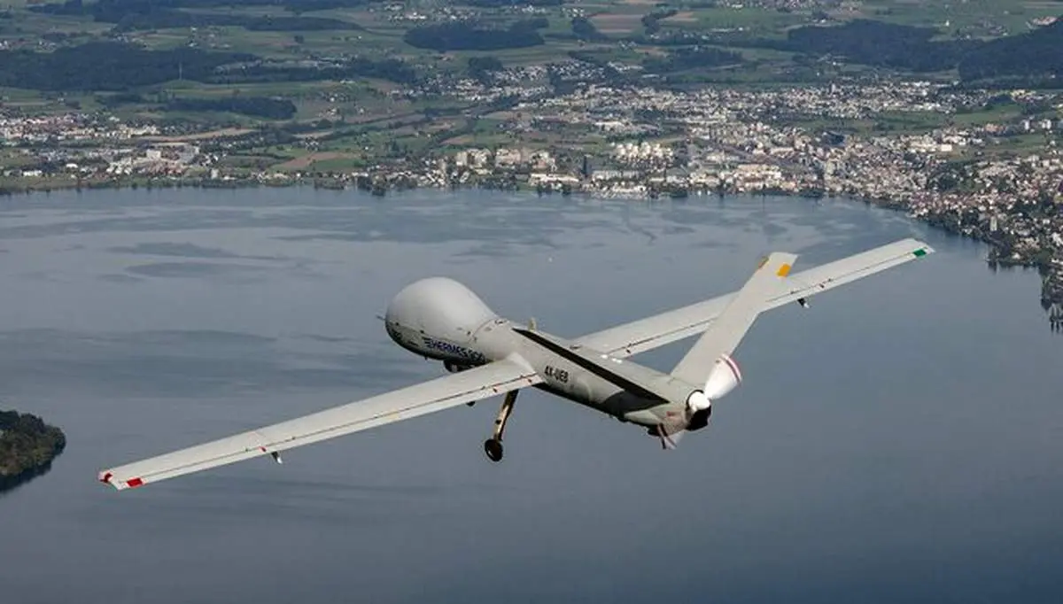 یک فروند پهپاد هرمس ۹۰۰ در آسمان شیراز منهدم شد