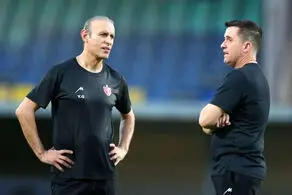 تصویر گل محمدی روی تی شرت اوسمار در جشن قهرمانی + عکس