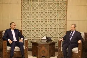 گفتگوی وزیران امور خارجه ایران و سوریه در دمشق