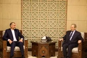 گفتگوی وزیران امور خارجه ایران و سوریه در دمشق