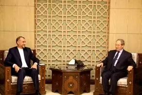 گفتگوی وزیران امور خارجه ایران و سوریه در دمشق
