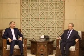 گفتگوی وزیران امور خارجه ایران و سوریه در دمشق