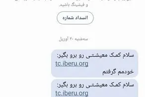  این پیامک ها درباره یارانه کمک معیشتی جعلی است