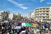  تصاویری از حضور قالیباف، ناطق نوری و محسن رضایی در راهپیمایی قدس