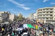  تصاویری از حضور قالیباف، ناطق نوری و محسن رضایی در راهپیمایی قدس