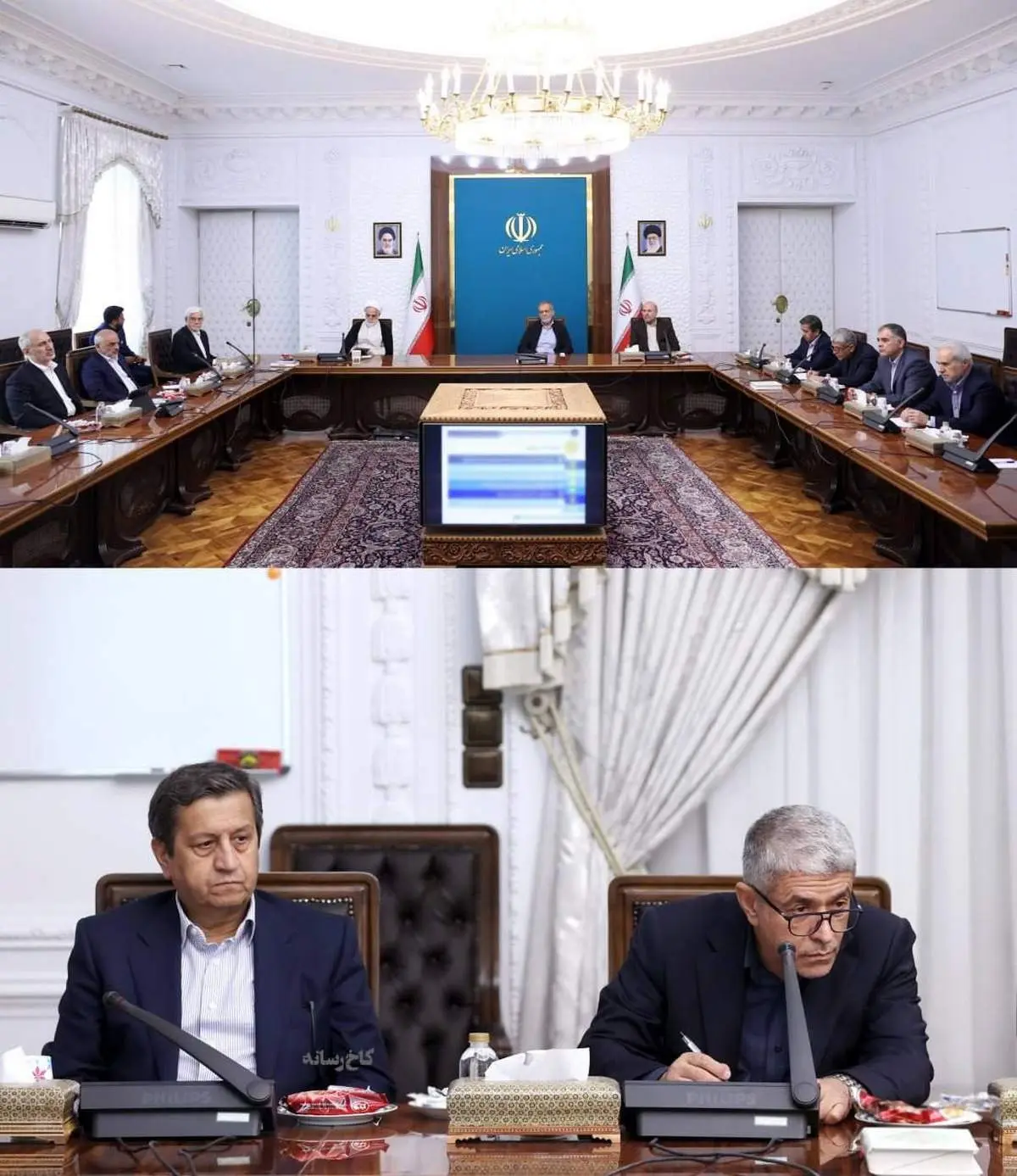 پایان شایعات با حضور علی طیبنیا در جلسه سران قوا + عکس