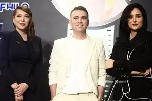 هوتن شکیبا در یک شب کنار سه تن از بازیگران جذاب سینمای ایران؛ پریناز و مهسا و صدف