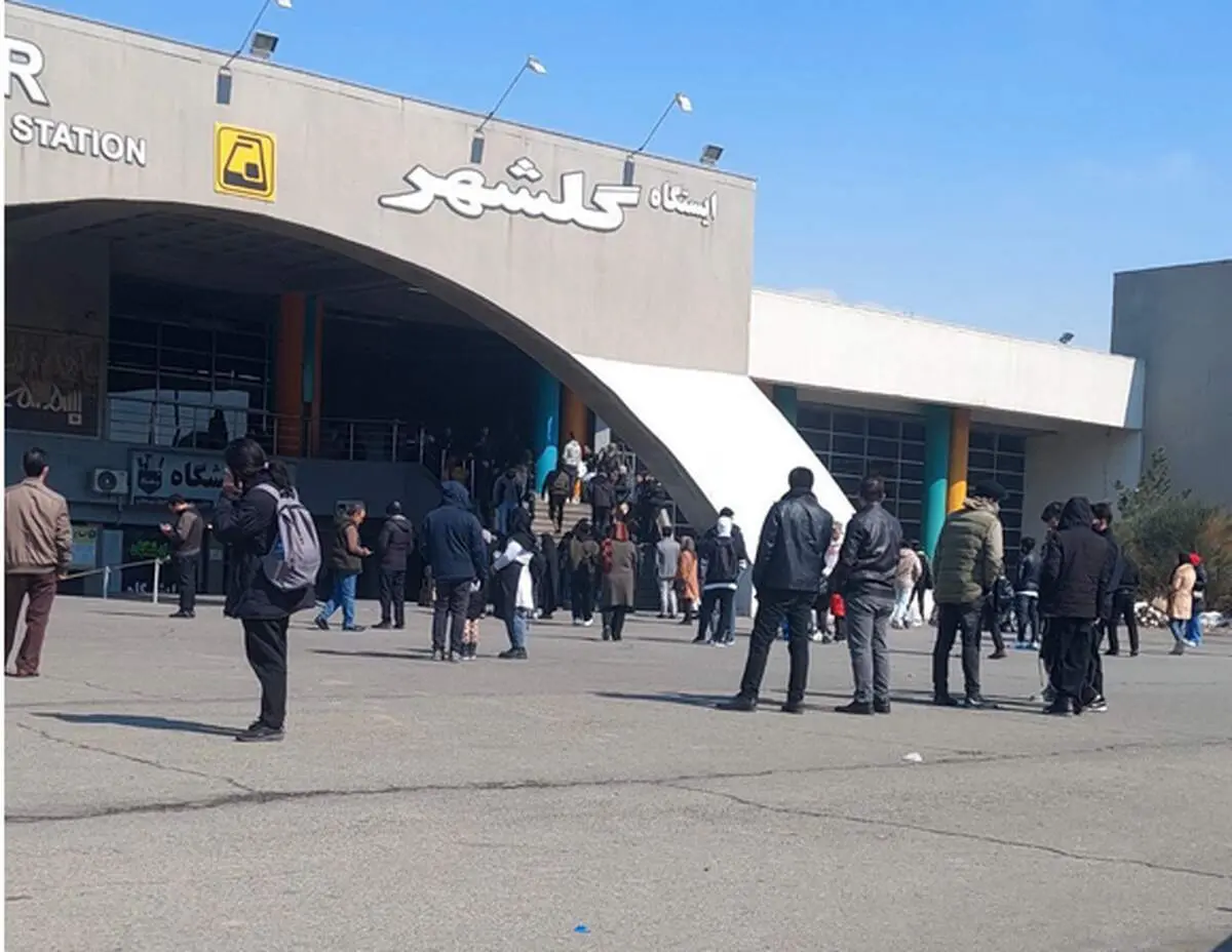  آتش سوزی هولناک در قطار مترو گلشهر کرج 