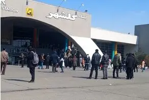  آتش سوزی هولناک در قطار مترو گلشهر کرج 
