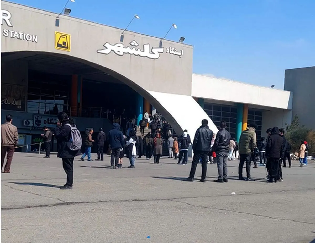  آتش سوزی هولناک در قطار مترو گلشهر کرج 