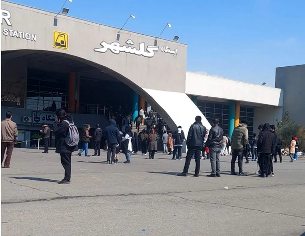 آتش سوزی هولناک در قطار مترو گلشهر کرج 