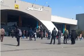  آتش سوزی هولناک در قطار مترو گلشهر کرج 