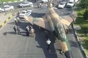 حمل جنگنده F-14 در خیابان‌های تهران! + عکس