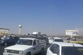 تصویری جالب و شگفت انگیز از ارتفاع چهار متری برف در جاده کرج