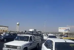 تصویری جالب و شگفت انگیز از ارتفاع چهار متری برف در جاده کرج