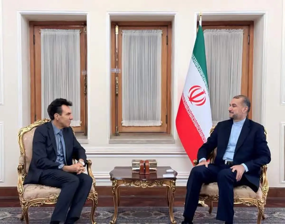 خداحافظی سفیر ایتالیا با امیرعبداللهیان