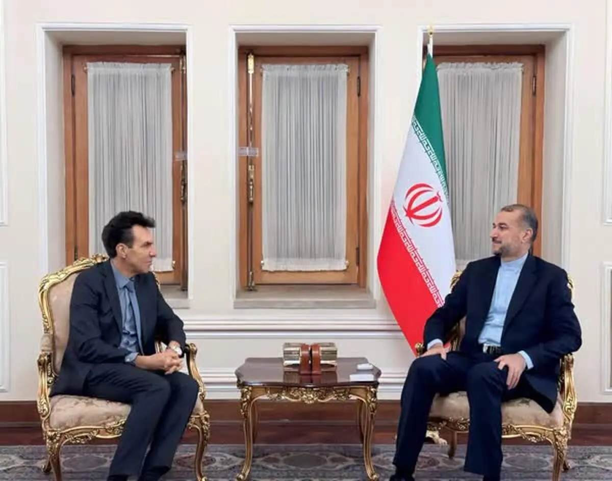خداحافظی سفیر ایتالیا با امیرعبداللهیان 
