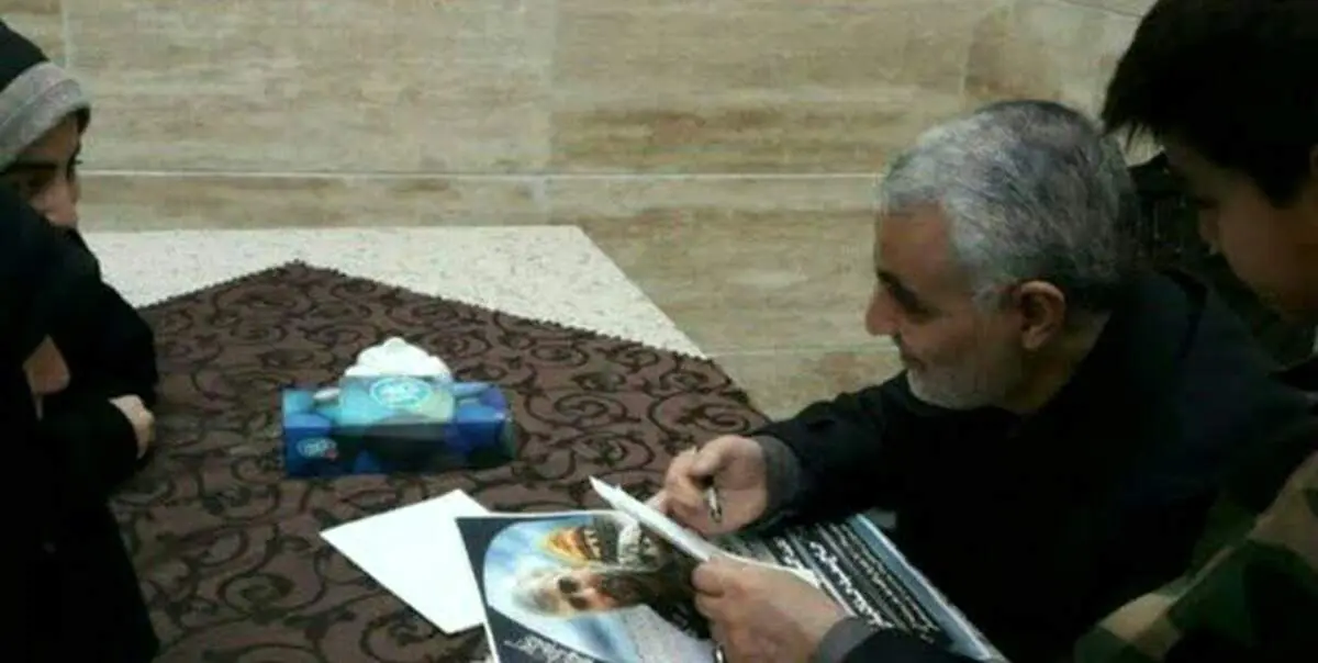 این دختر اشک سردار سلیمانی را درآورد + عکس 