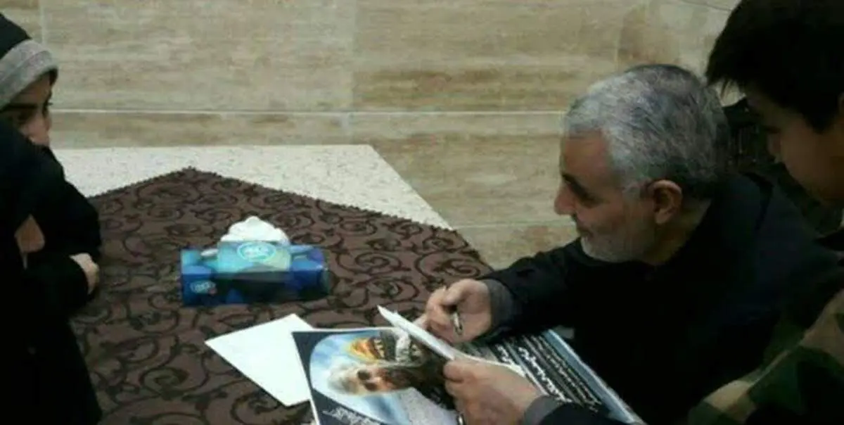این دختر اشک سردار سلیمانی را درآورد + عکس