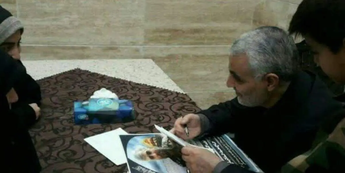 این دختر اشک سردار سلیمانی را درآورد + عکس 