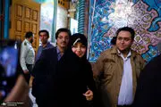 عکس از مریم روحانی دختر حسن روحانی در پای صندوق رای + ببینید 