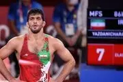 فیلم/ ستاره تیم ملی کشتی داماد شد