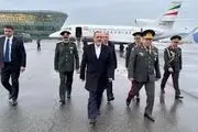 وزیر دفاع ایران وارد باکو شد
